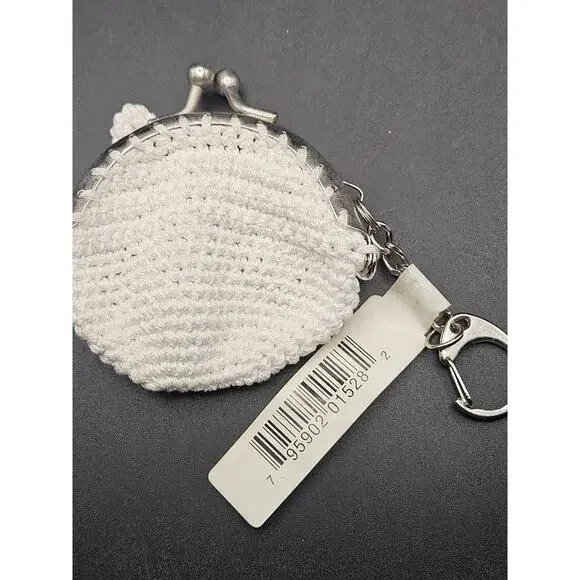 Hallmark Vintage Crochet Bunny Coin Purse Keychain - NWT - Picture 2 of 6